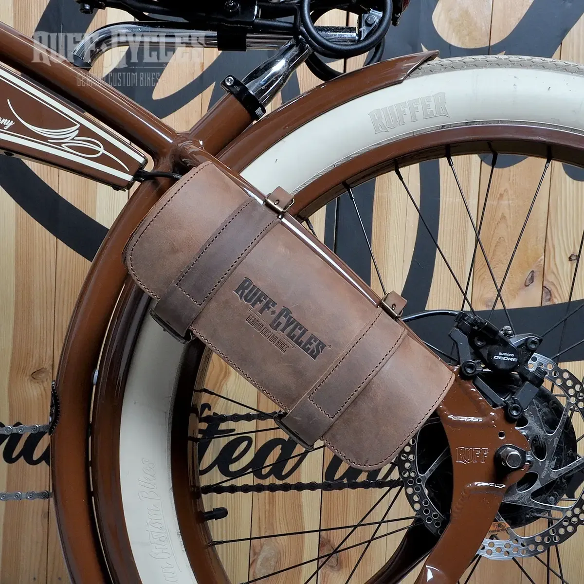 Ruff Cycles Biggie Werkzeugtasche Leder Braun Ranger