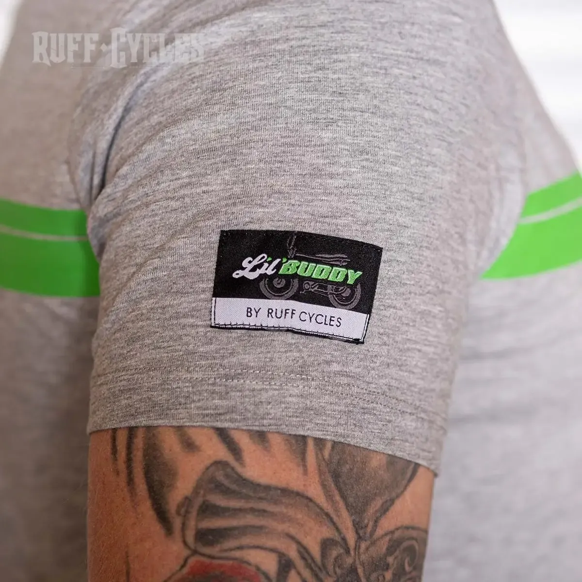 Ruff Cycles Boogie Lil’Buddy T-Shirt XL grau meliert Baumwolle