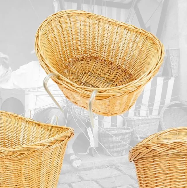 SachsenRad Lenkerkorb Fahrradkorb Weide 32x26x23 cm