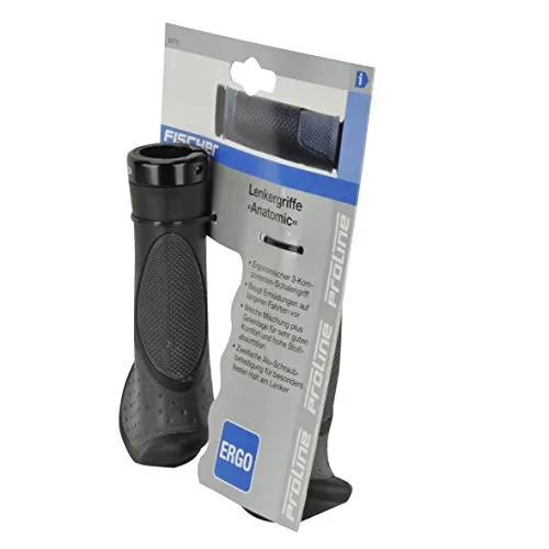 Fischer Ergonomisch Fahrradlenkergriffe Schwarz Gel 1 Paar