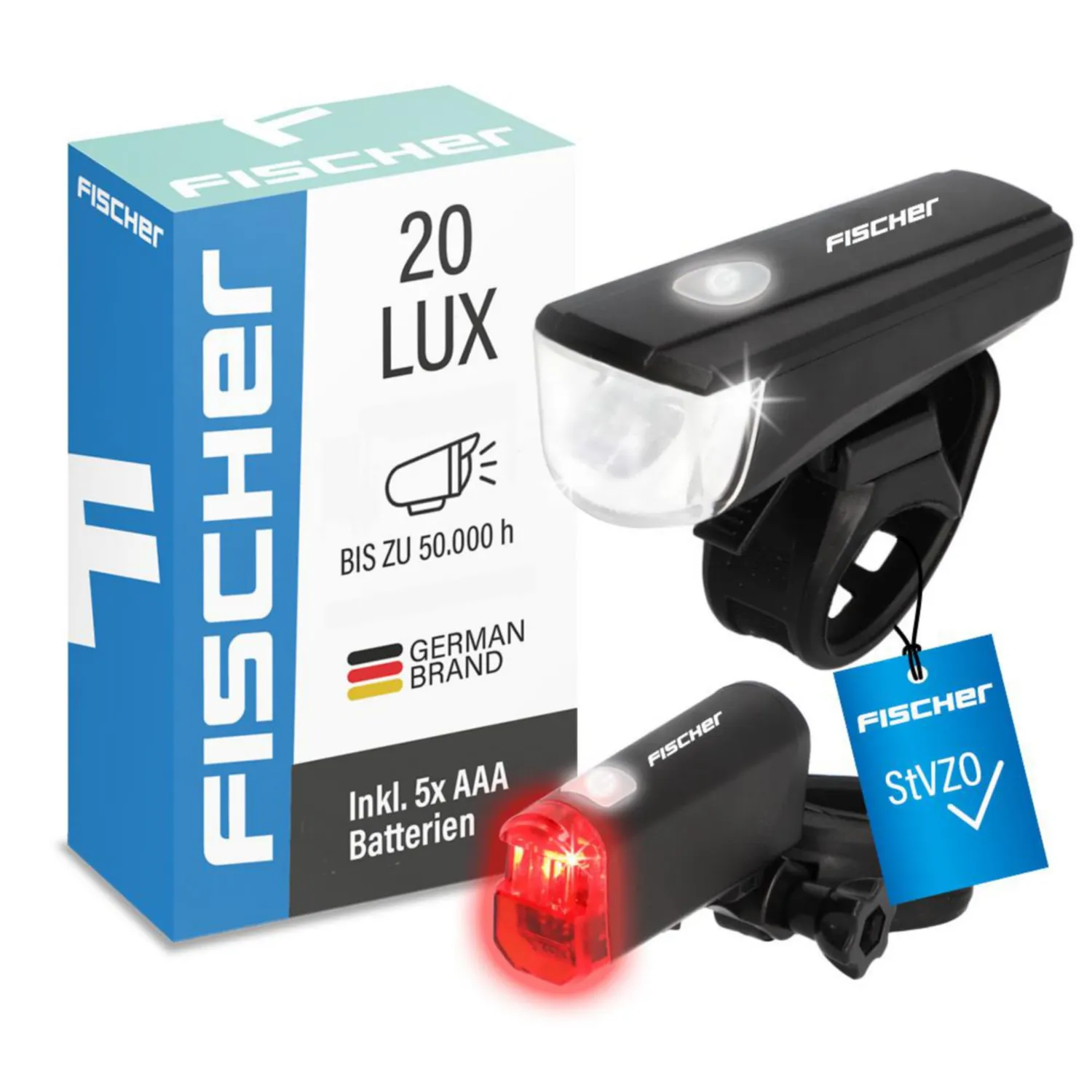 Fischer small-Box 20 Lux Beleuchtungs-Set 20 Lux schwarz