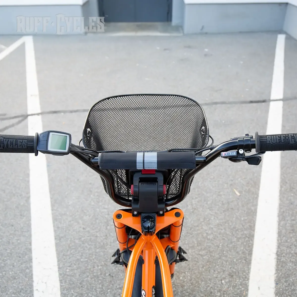 Ruff Cycles Lil’Buddy Korb mit Halter Schwarz Stahl