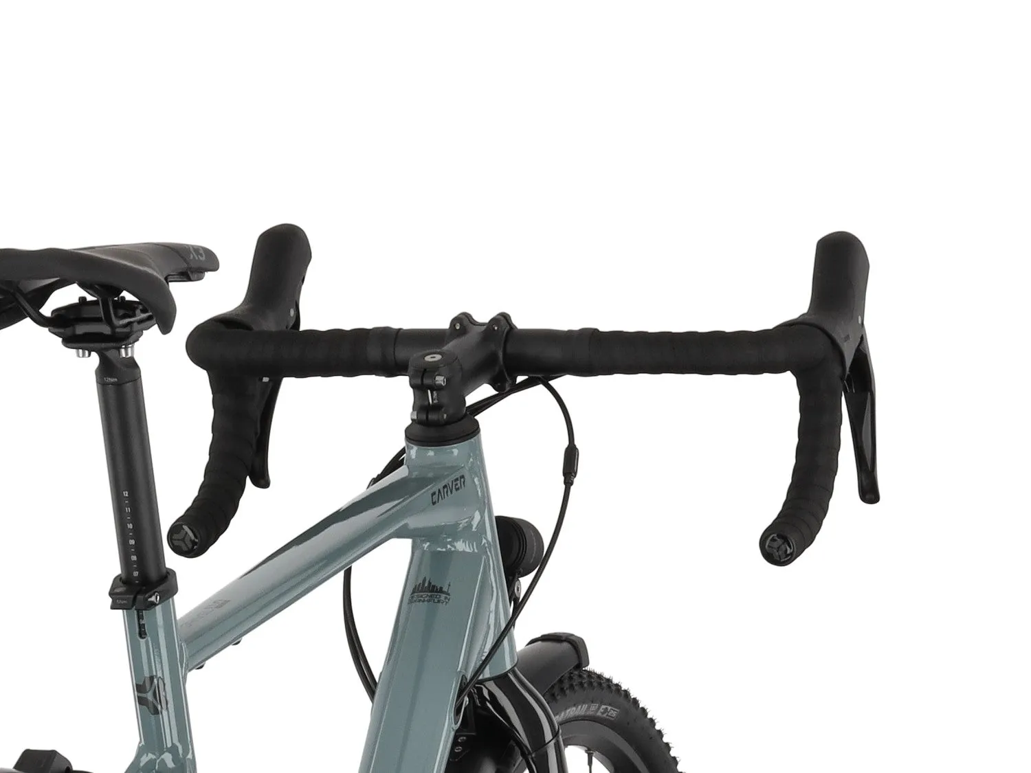 Carver Gravel 110 Street Gravelbike Grey Blue Diamant M