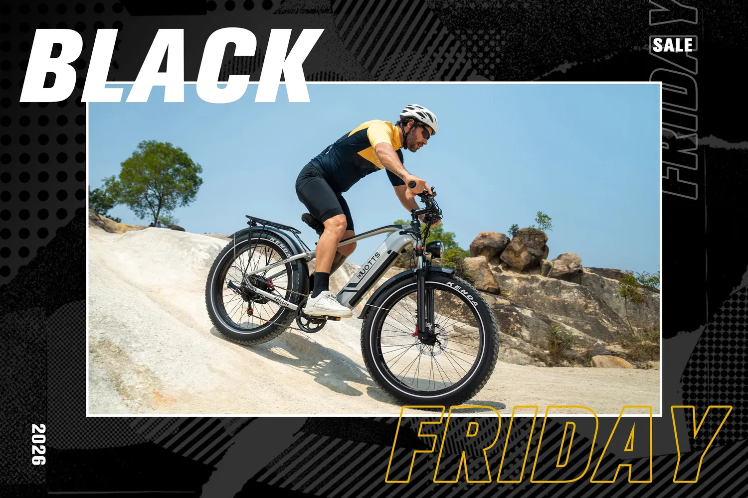 DUOTTS F26Lite E-Bike 26 Zoll Silber-Weiß
