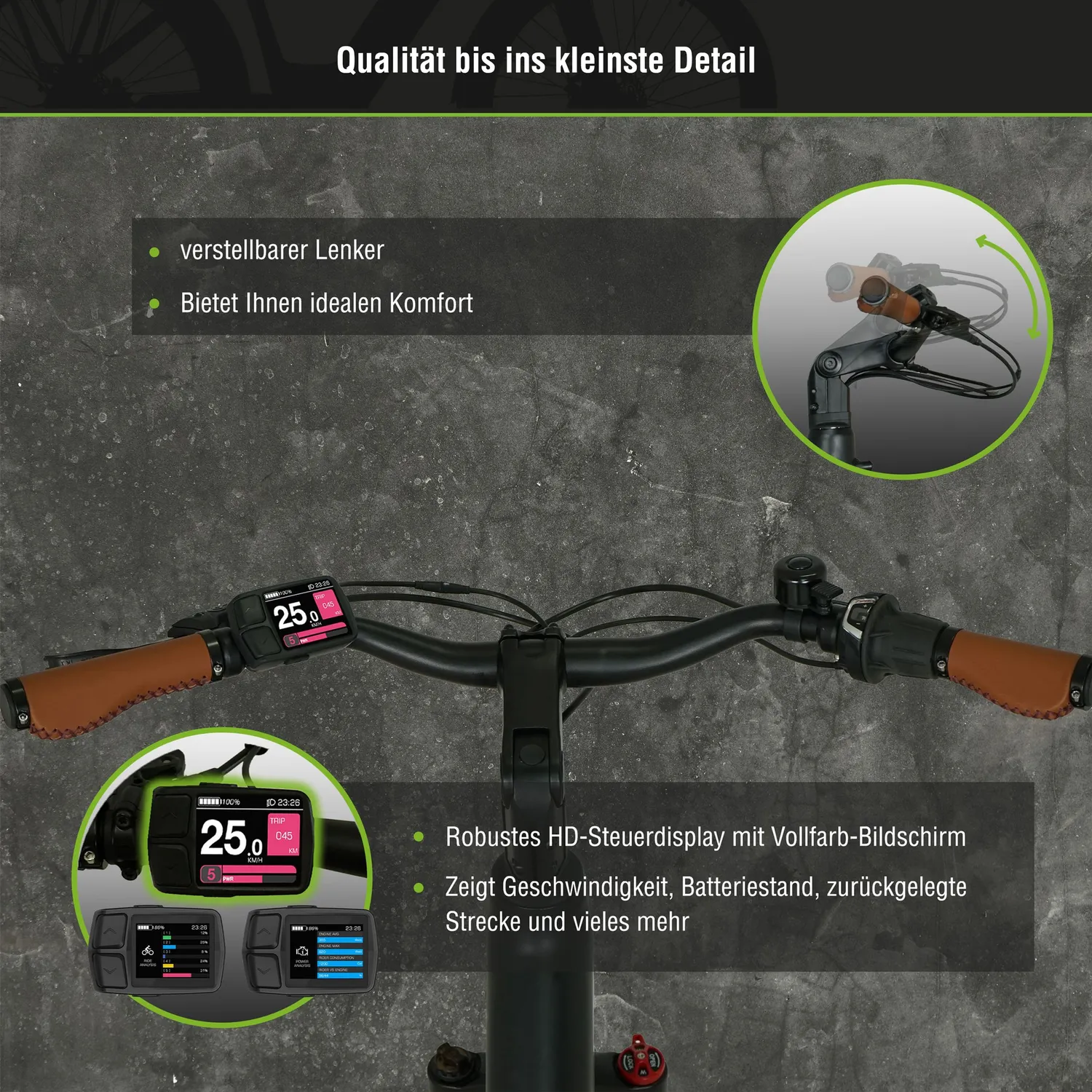 SachsenRad C5 Centro II E-SUV CityBike B-Ware Diebstahlsicherung