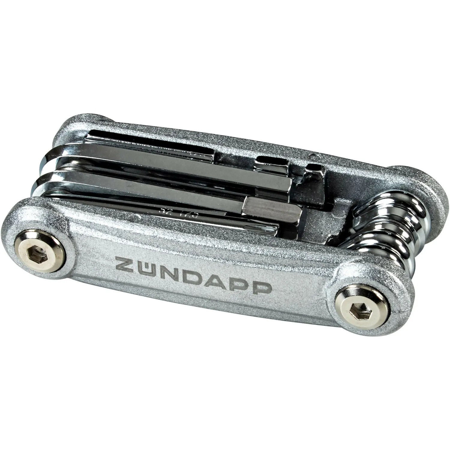 Zündapp Multitool 16 Funktionen silber Fahrradwerkzeug