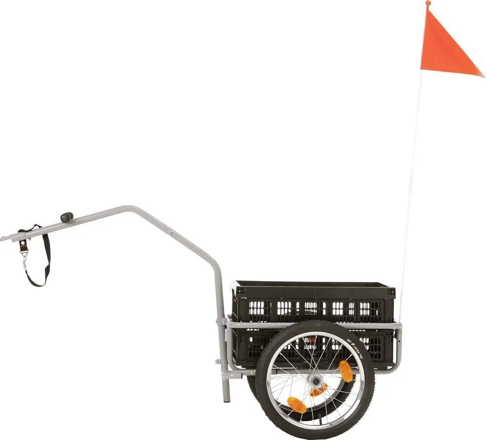 Fischer Tour Lastenanhänger Fahrrad 39L 31kg Stahl