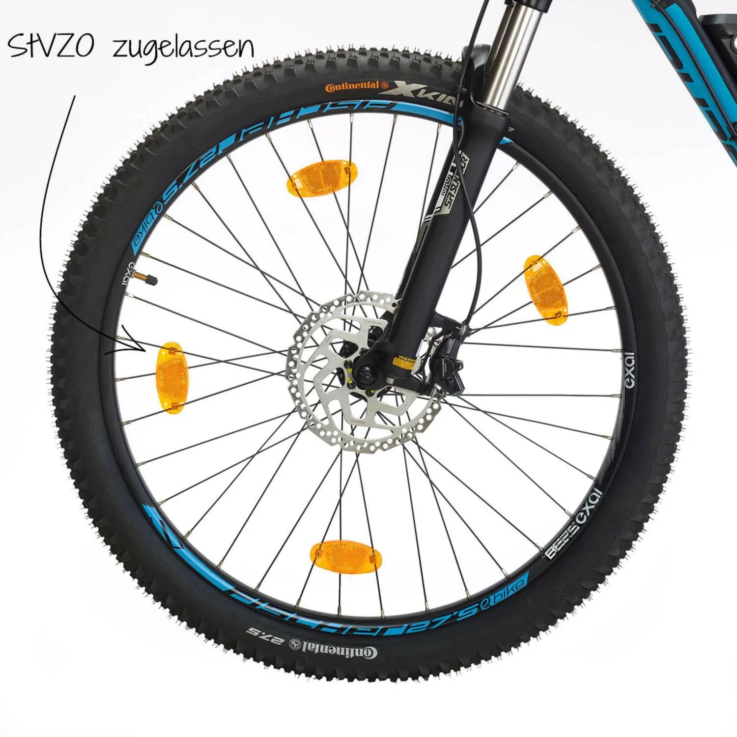 Fischer 85400 Speichenreflektor orange Einheitsgröße