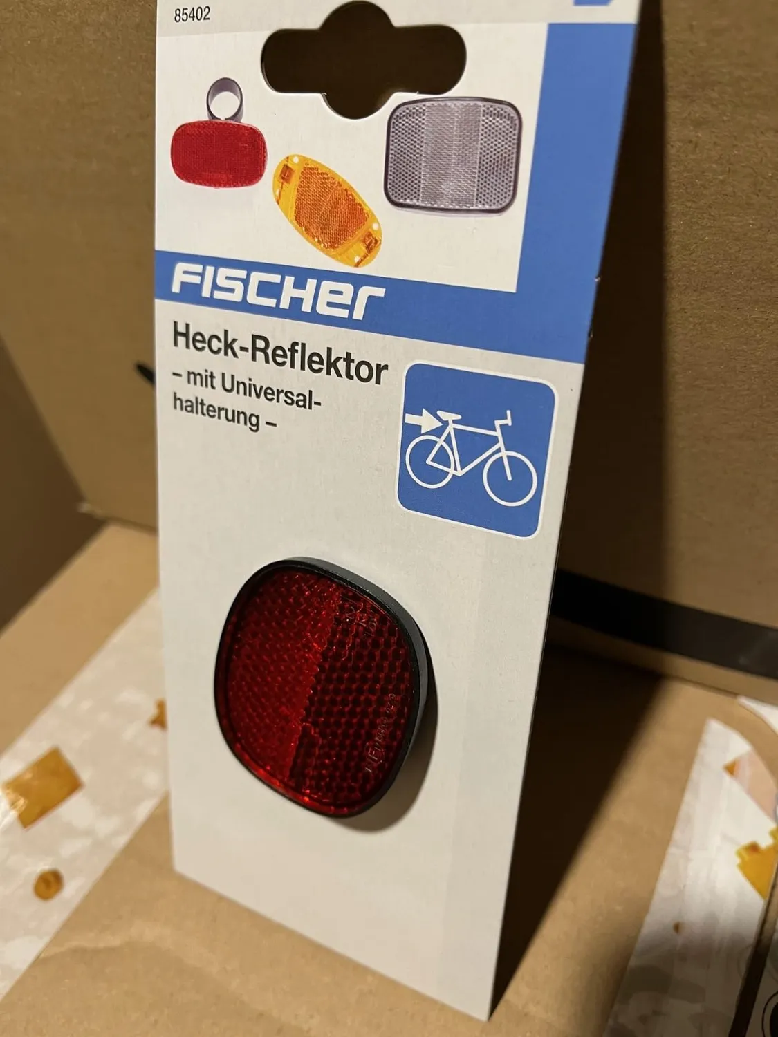 fischer Heckreflektor Universal rot StVZO