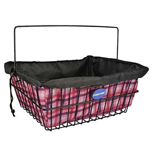 Fischer Classic Gepäckträgerkorb 32x42x18 cm Textileinsatz