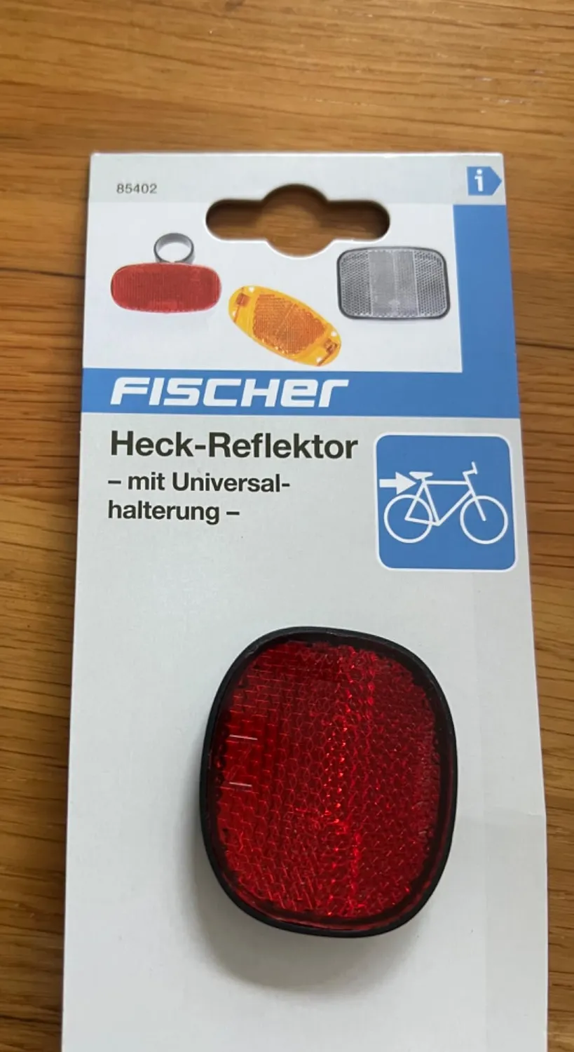 fischer Heckreflektor Universal rot StVZO