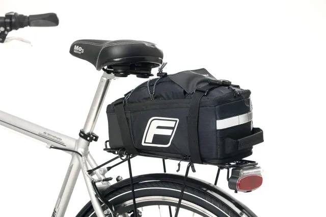 Fischer 2in1 Gepäckträgertasche Rucksack schwarz 3kg