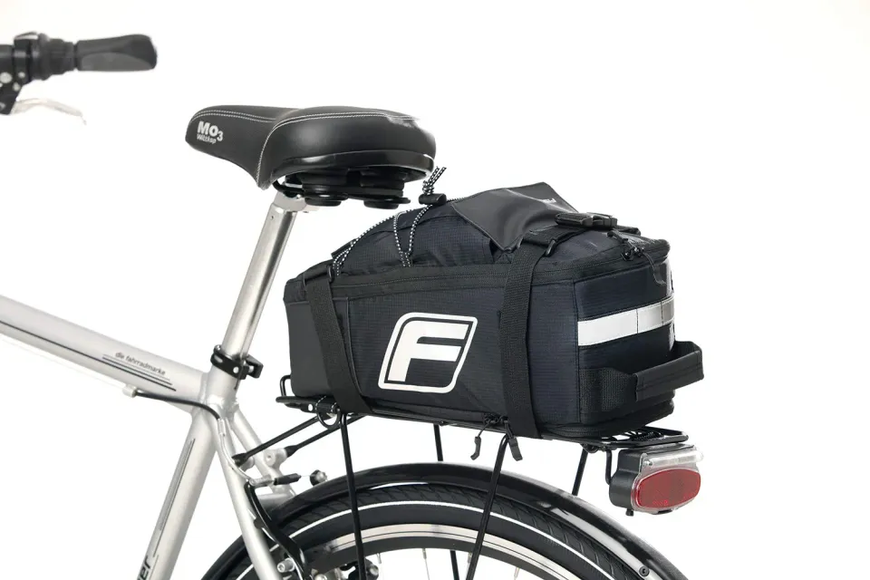 Fischer 2in1 Gepäckträgertasche Rucksack schwarz 3kg