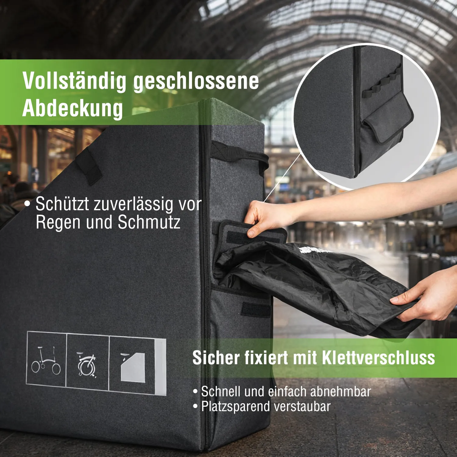 SachsenRad F11 Faltrad Transportbox neu mit Rollen