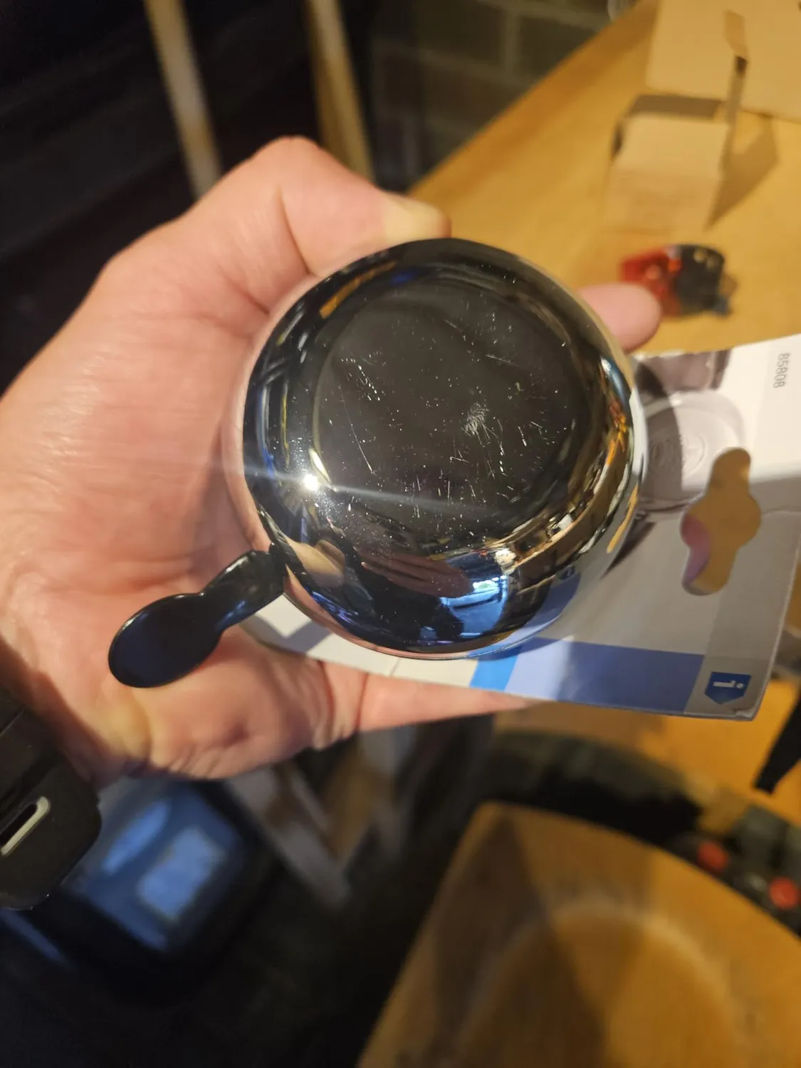 Fischer Retro Fahrradglocke verchromt Einzelstück