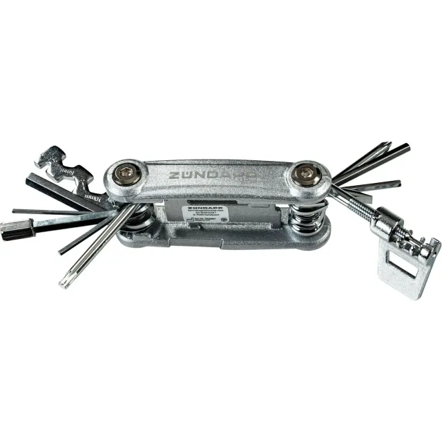 Zündapp Multitool 16 Funktionen silber Fahrradwerkzeug