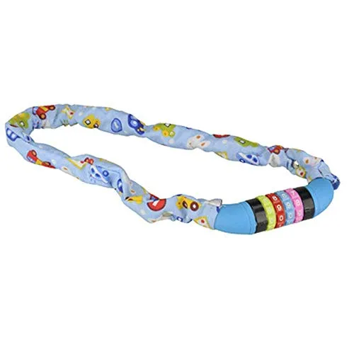 FISCHER Kinder Kettenschloss 85895 Zahl 65 cm blau
