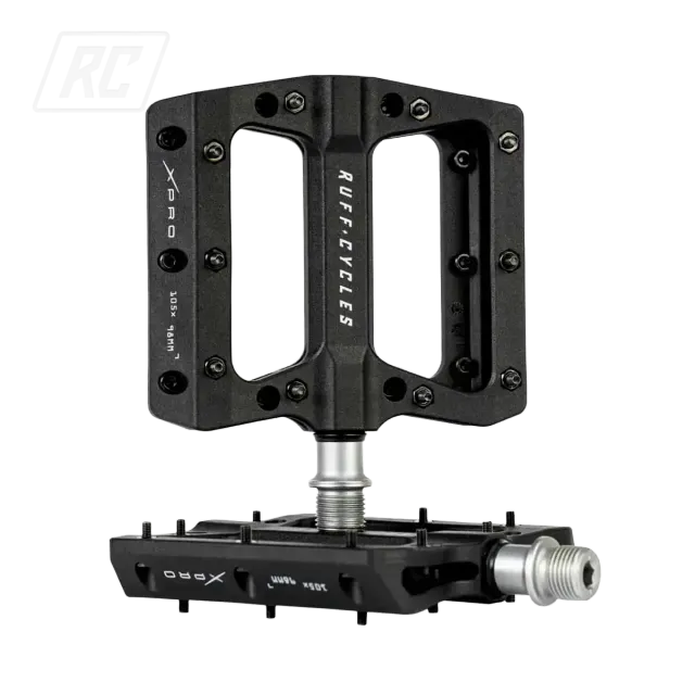Ruff Cycles XPro Raid 9/16 Pedale Schwarz mit Grip-Pins
