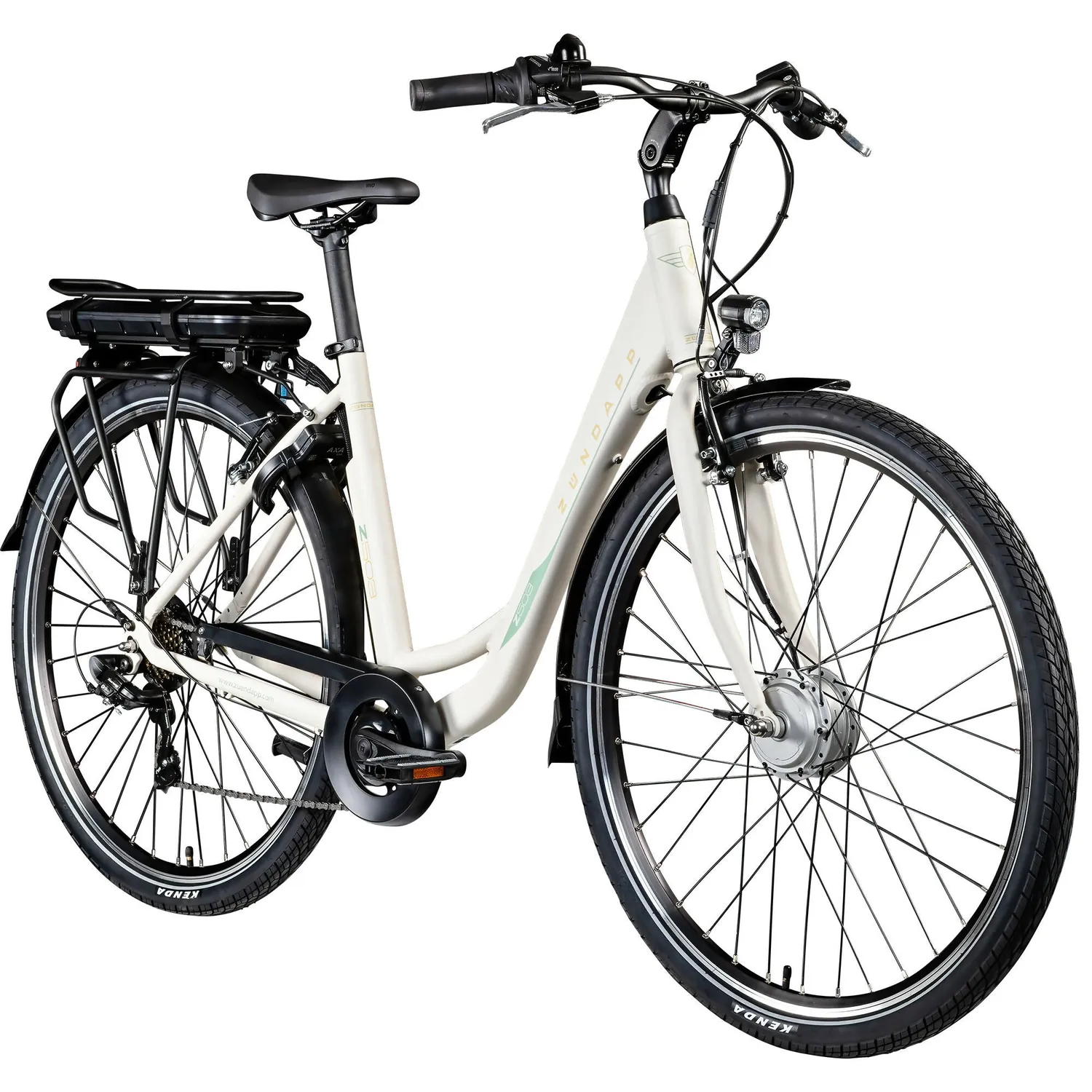 Zündapp Z503 E-Citybike Damen 26" 46 cm grau-grün 7-Gang