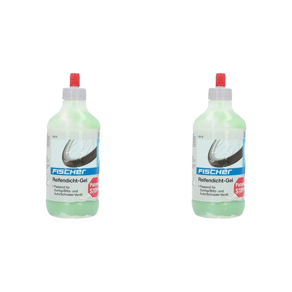 Fischer Reifendicht-Gel 350 ml für 2 Schläuche Dunlop/Schrader