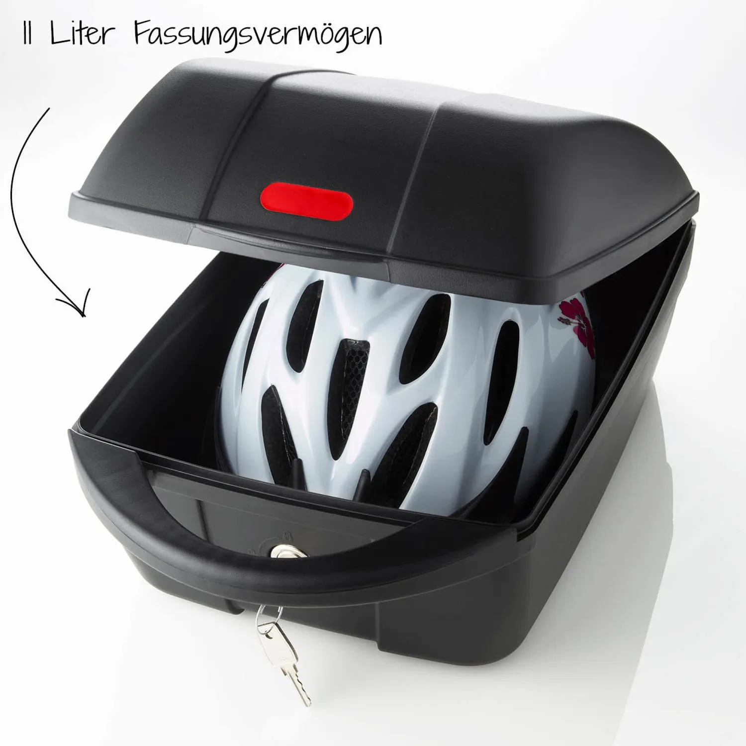 Fischer Gepäckträger-Box Fahrradbox schwarz 11L abschließbar
