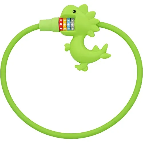 Fischer Dinosaurier Kabelschloss Kinder grün 60 cm