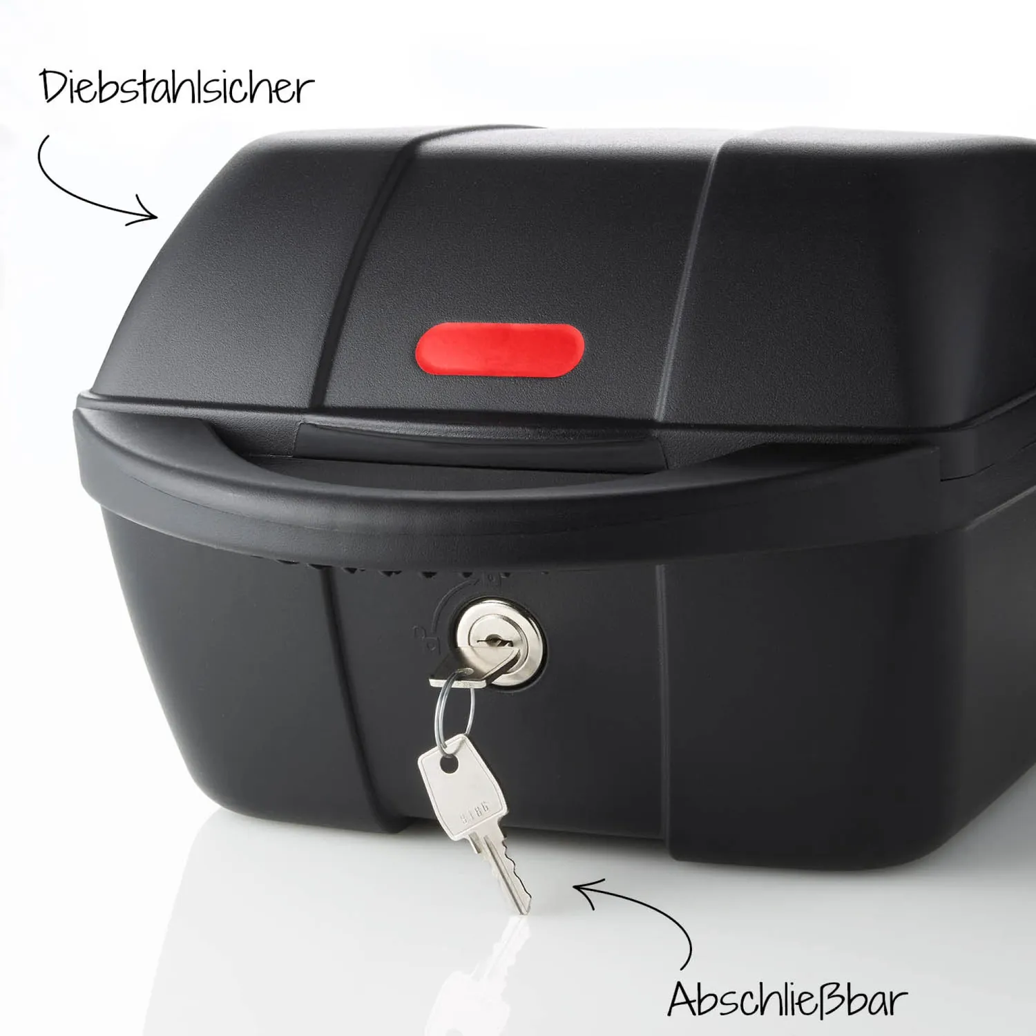 Fischer Gepäckträger-Box Fahrradbox schwarz 11L abschließbar