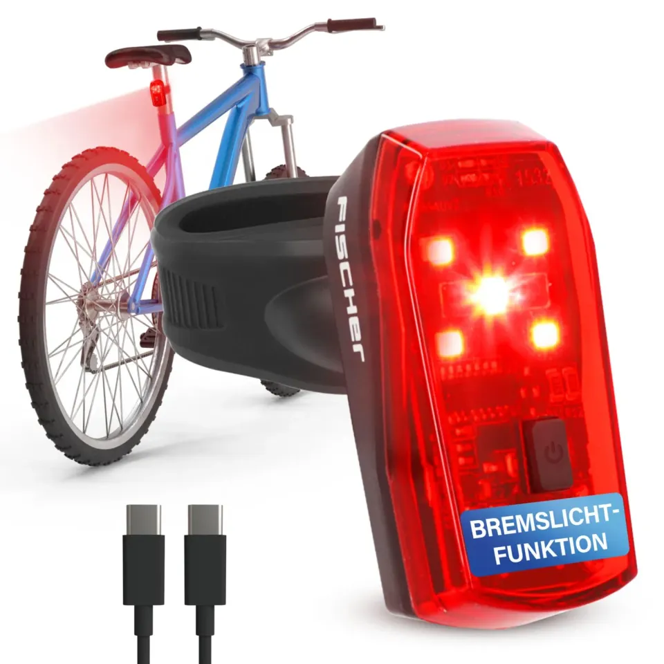 Fischer Basic Stop Rücklicht LED mit Bremslicht StVZO