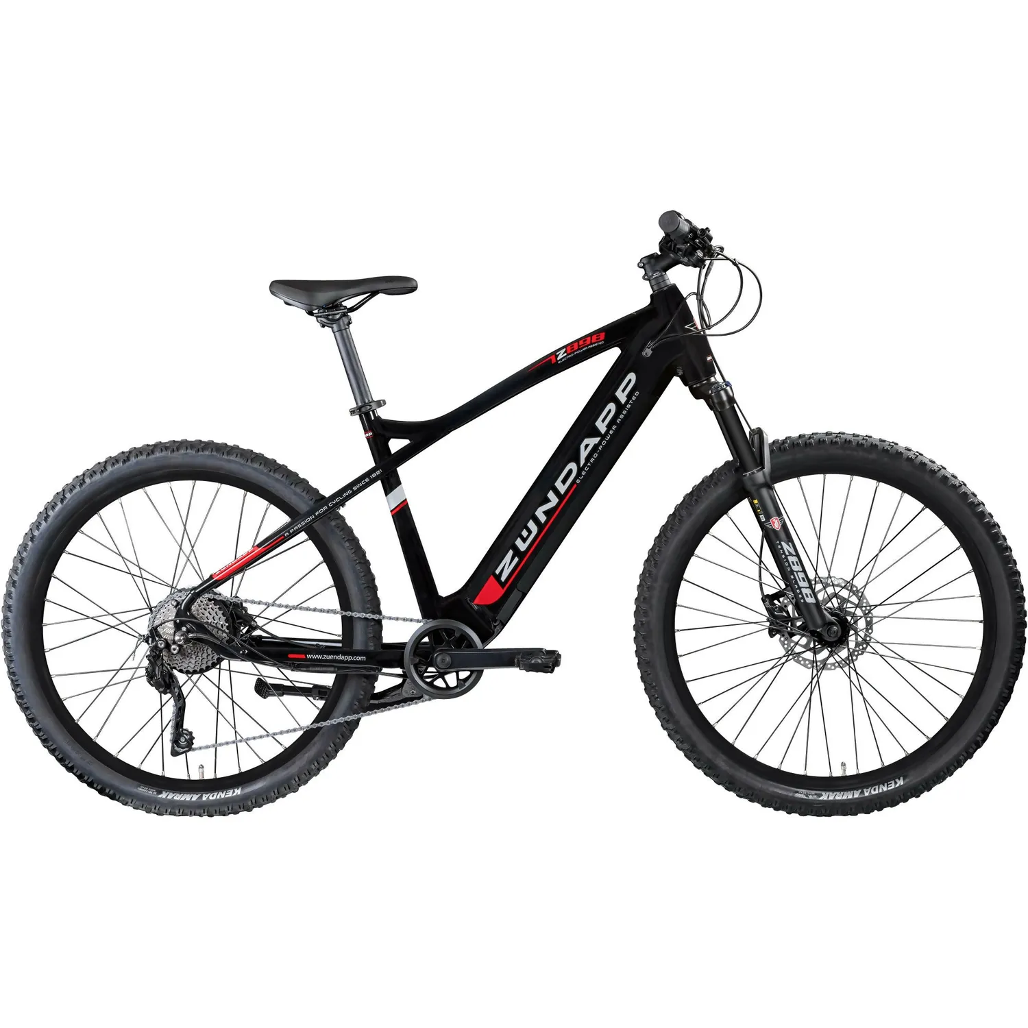 Zündapp Z898 E-Mountainbike 27,5 Zoll 48 cm schwarz-grün