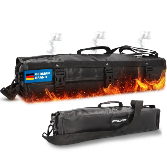 Fischer Brandschutztasche Lithium-Akku feuerfest 1000 °C