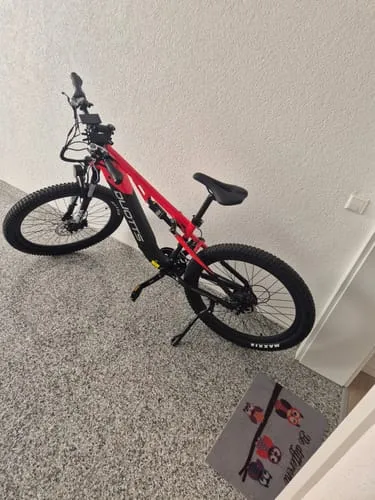 DUOTTS E29 E-Bike EU-Version Schwarz-Rot 250W