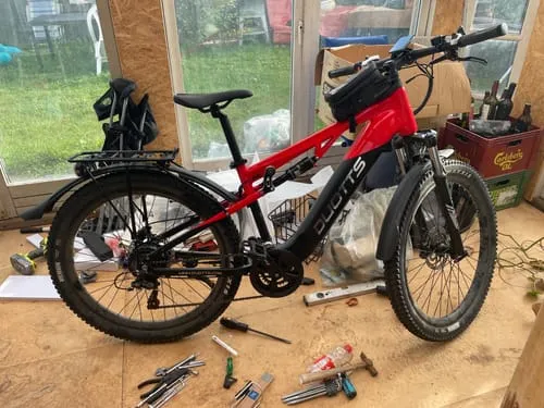DUOTTS E29 E-Bike EU-Version Schwarz-Rot 250W