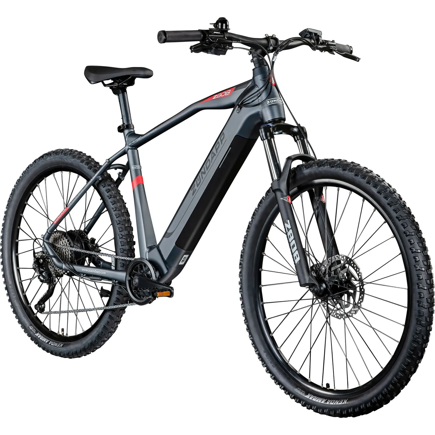 Zündapp Z808 E-Mountainbike 27,5 Zoll 50 cm grau-rot 540Wh
