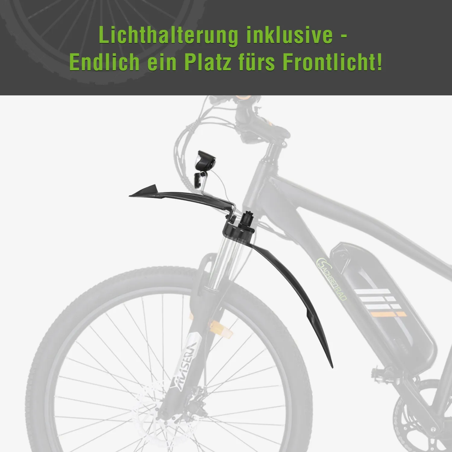 SachsenRad R6 R8 Schutzblech-Set schwarz für 26-29 Zoll