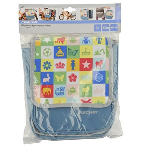 Fischer Kinder Gepäckträgertasche 7 Liter blau 86263