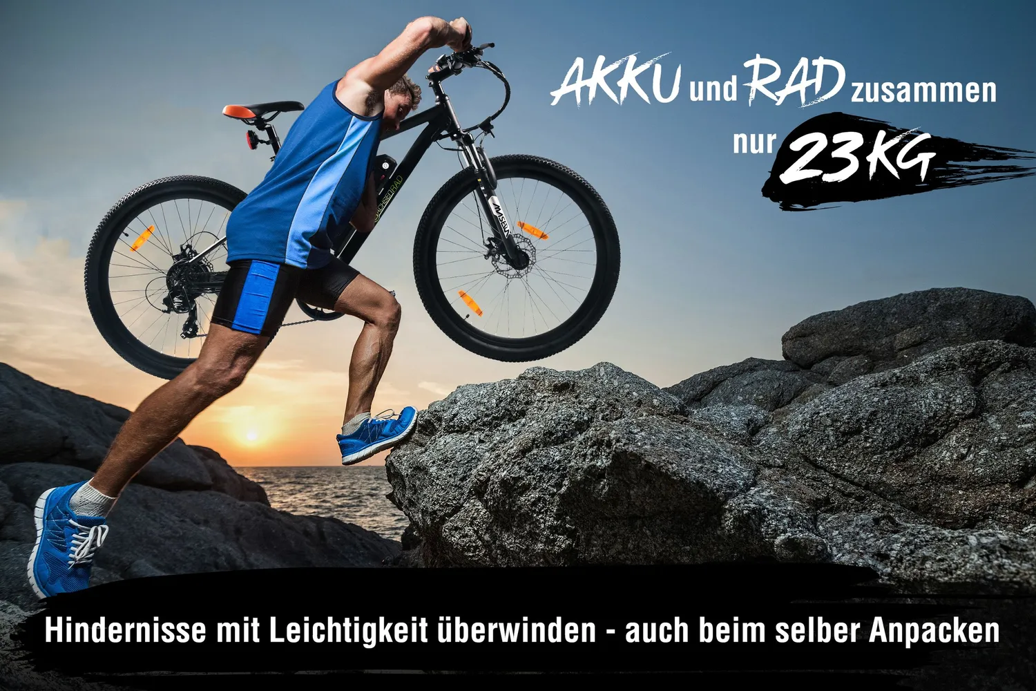 SachsenRad R6 E-Bike 500Wh 27,5 Zoll 150 km