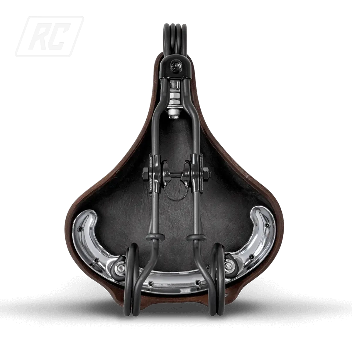 Ruff Cycles Wrangler Sattel Braun Leder Federn