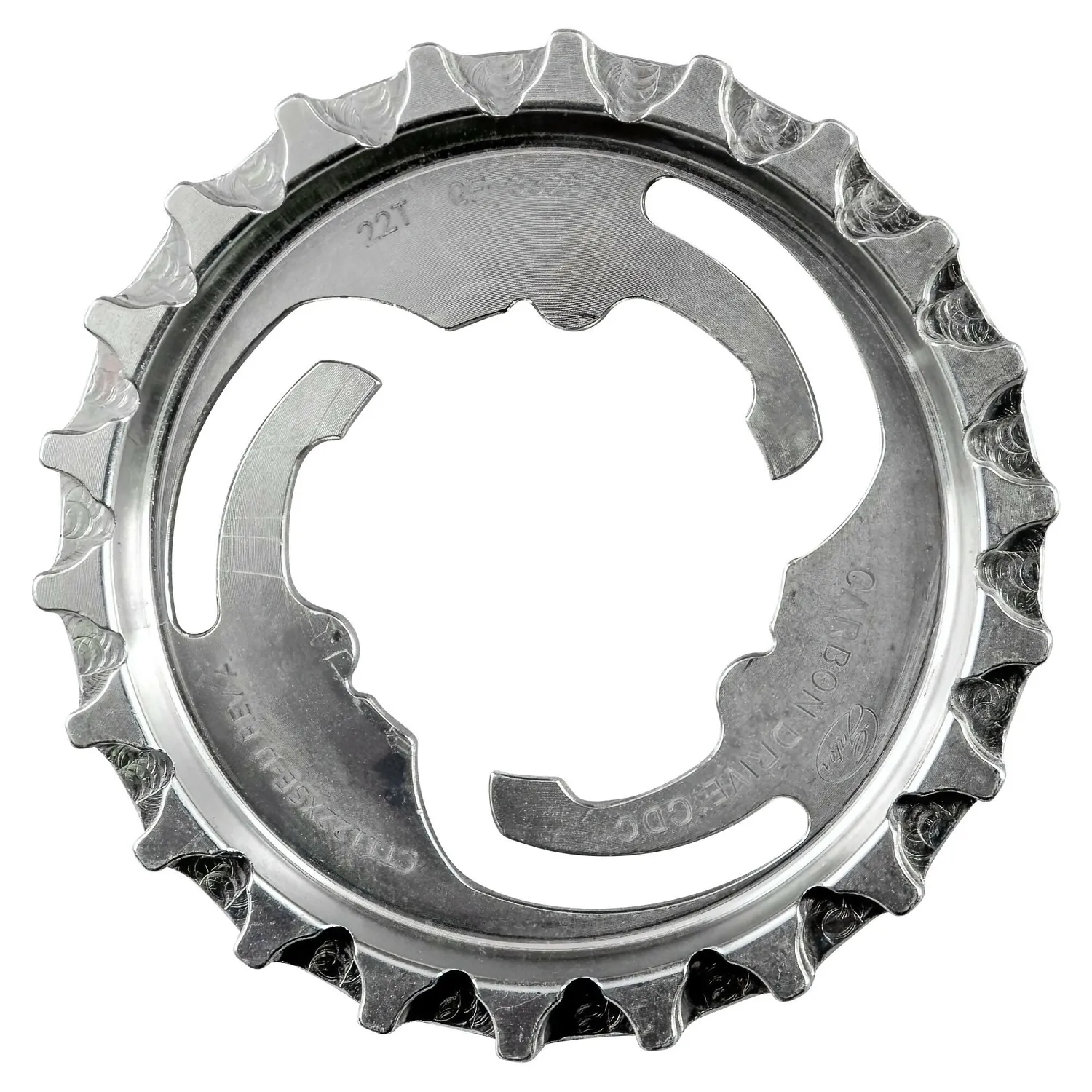 Gates Carbon Drive CDC Riemenscheibe hinten 22 Zähne silber