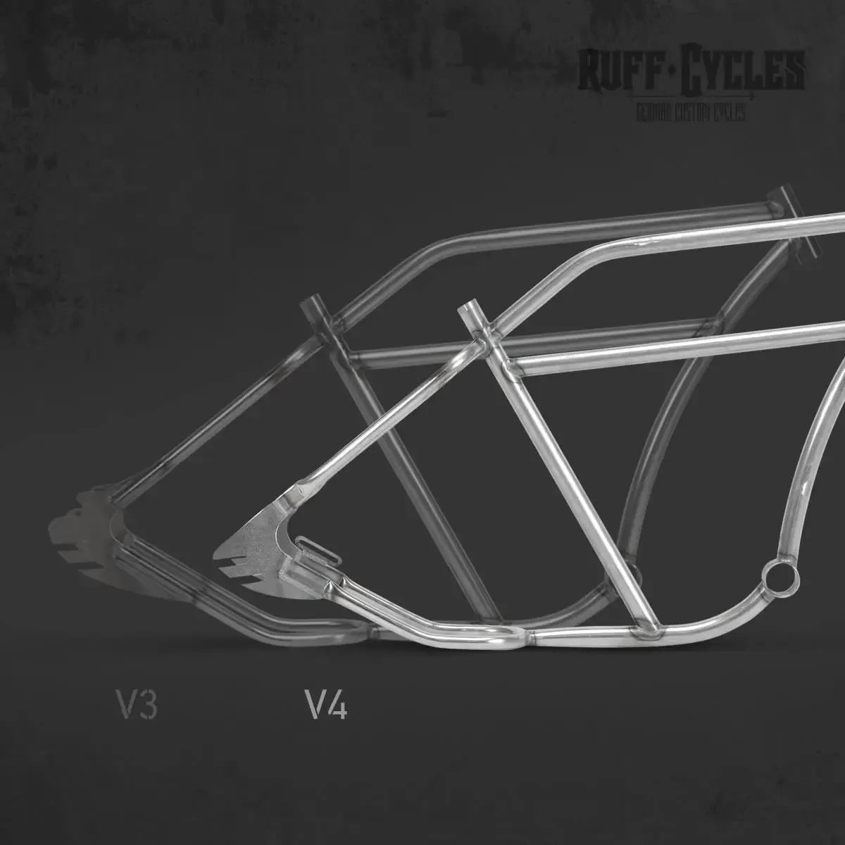 Ruff Cycles Porucho Rahmen Roh Custom 24-28 Zoll
