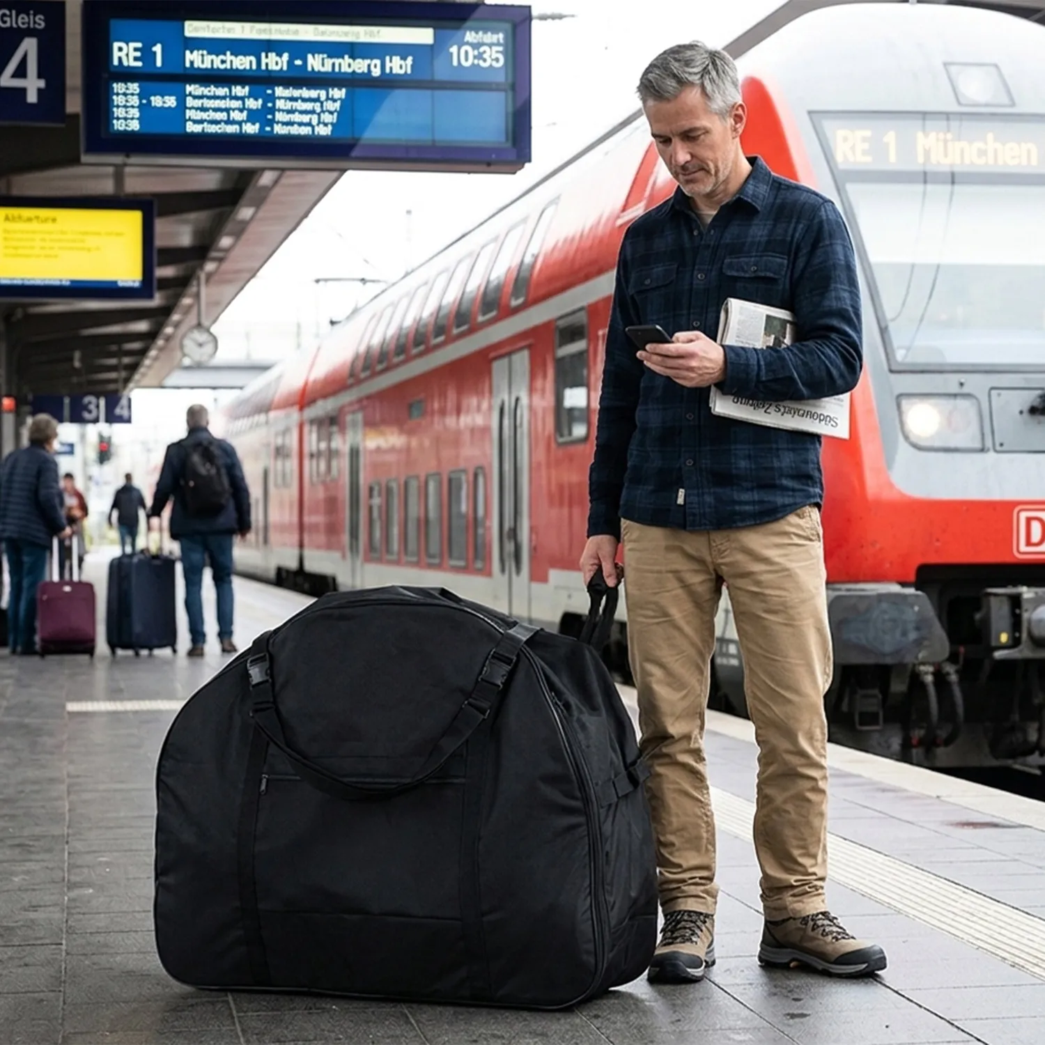 SachsenRad Premium F2 F3 F11 F12 Faltrad-Transporttasche neu 3-Rollen