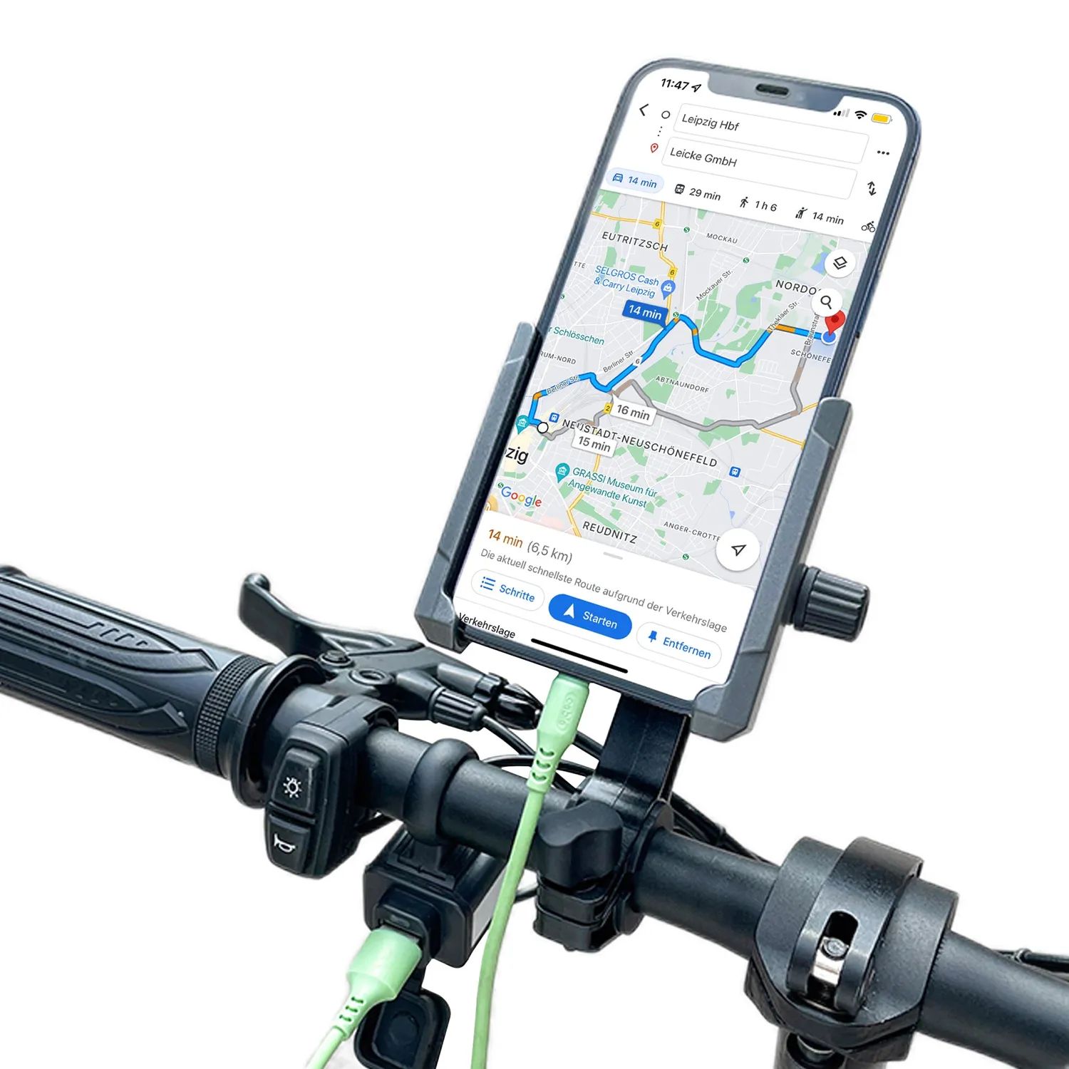 SachsenRad Grip Smartphonehalterung Lenker Alu