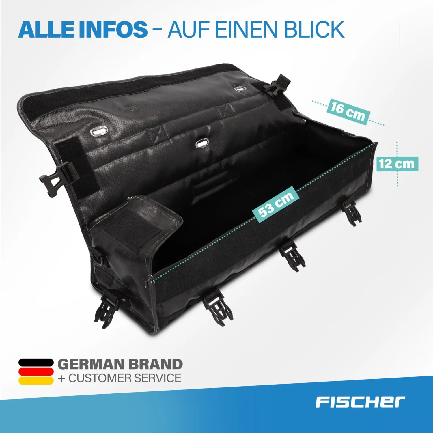 Fischer Brandschutztasche Lithium-Akku feuerfest 1000 °C