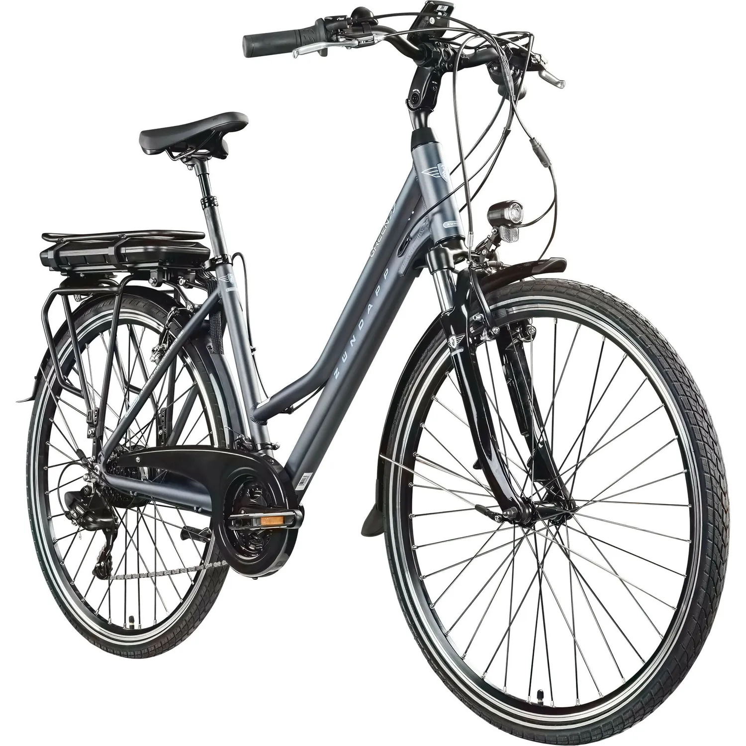 Zündapp Green 7.7 Damen E-Bike 28 Zoll 48 cm grau/blau