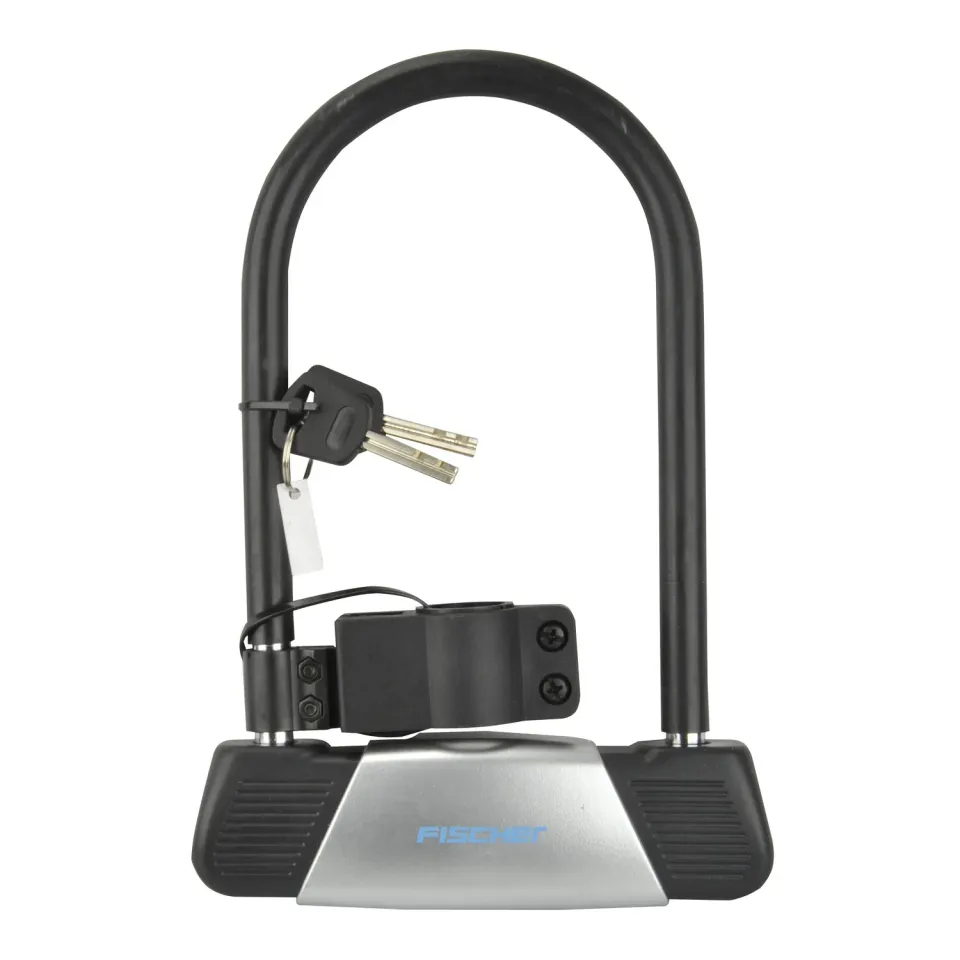 Fischer 85850 Bügelschloss 12 mm schwarz Sicherheitslevel 8