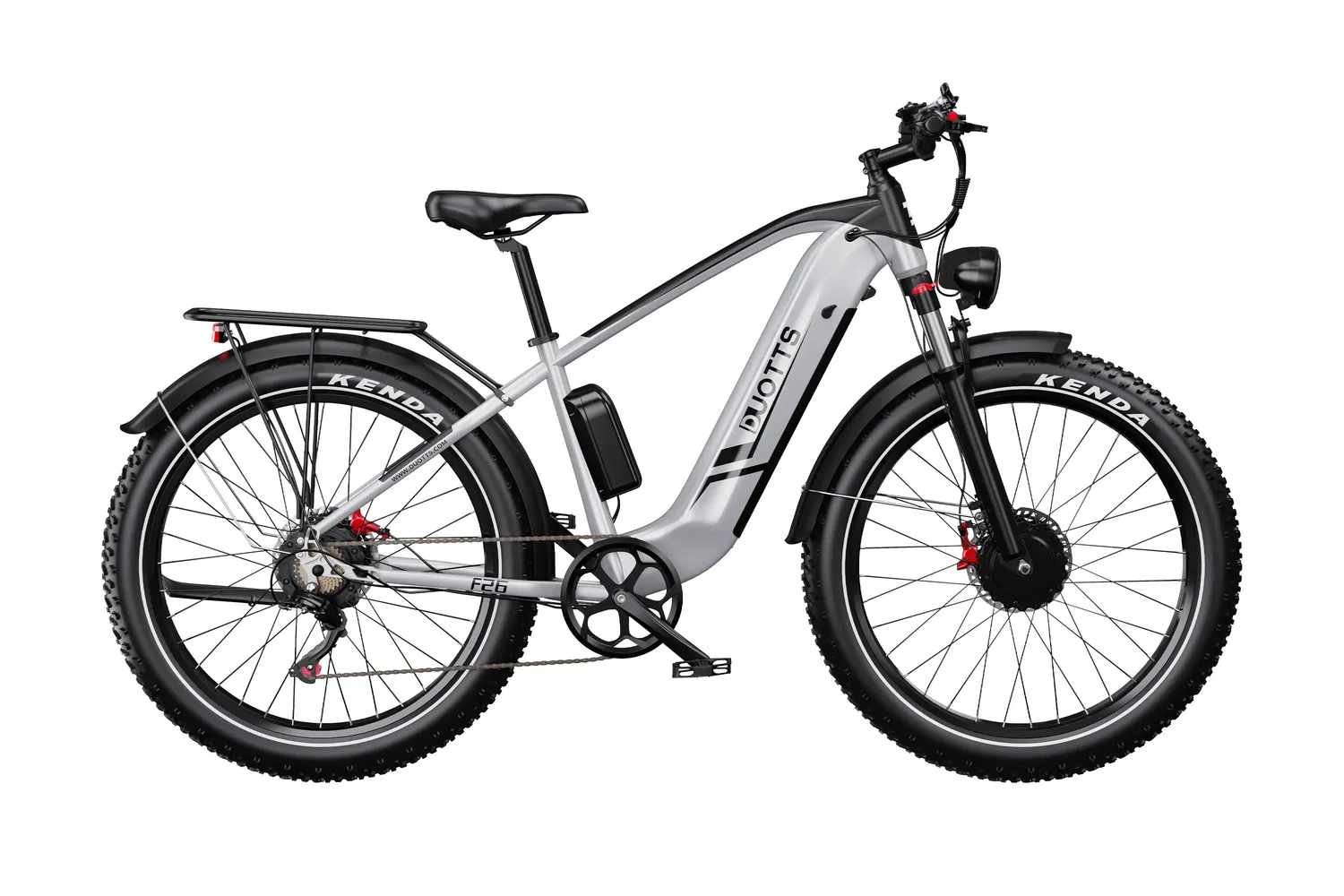DUOTTS F26 E-Bike 750W Doppelmotor Schwarz-Rot