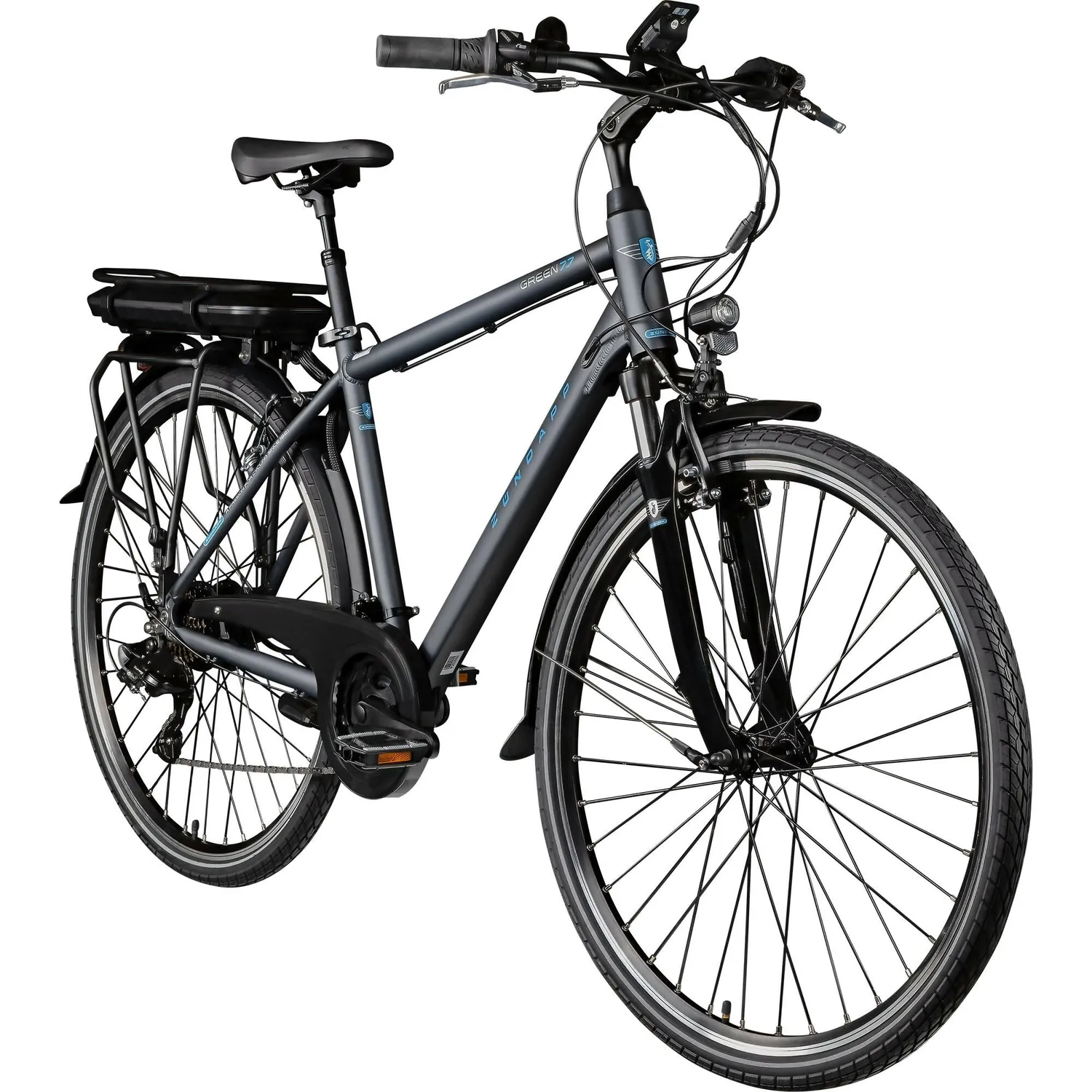 Zündapp Green 7.7 E-Trekkingrad 48 cm grau/blau 130 km