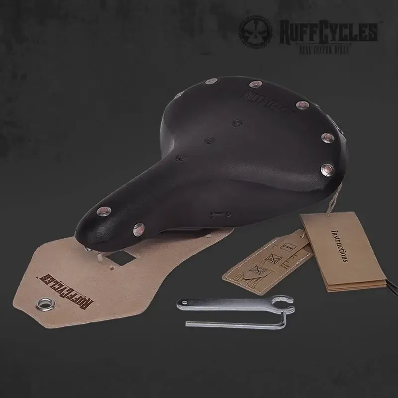 Ruff Cycles Gaucho Sattel Leder Schwarz