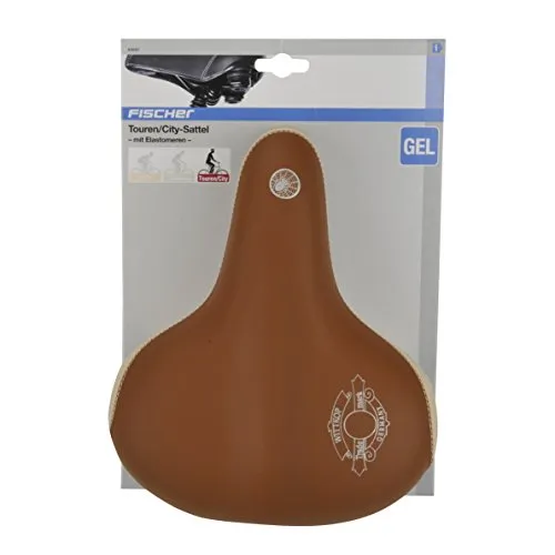 Fischer Tourensattel Cappuccino Gel Elastomer braun