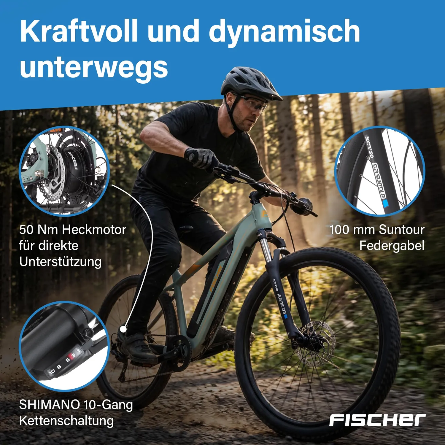 Fischer Montis 2.2 Active E-Bike 49cm 688Wh 50Nm