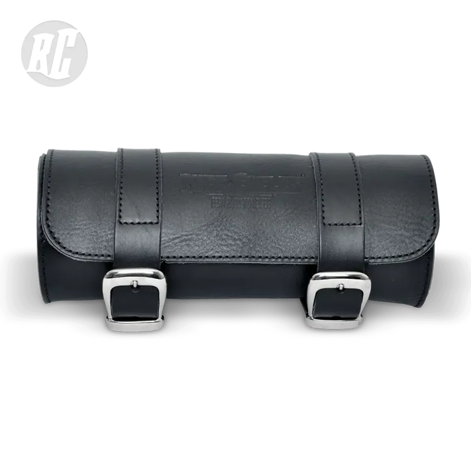 Ruff Cycles Werkzeugtasche Leder Schwarz Vollleder